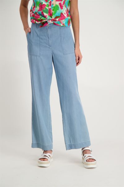 Signe nature Pants with patch pockets - blue (6)