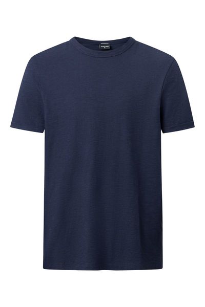 Strellson Unifarbenes T-Shirt - blau (401)
