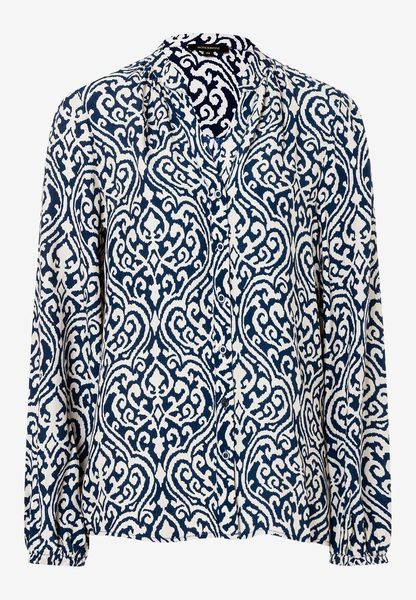 More & More Viscose blouse with ornamental print  - blue (2375)