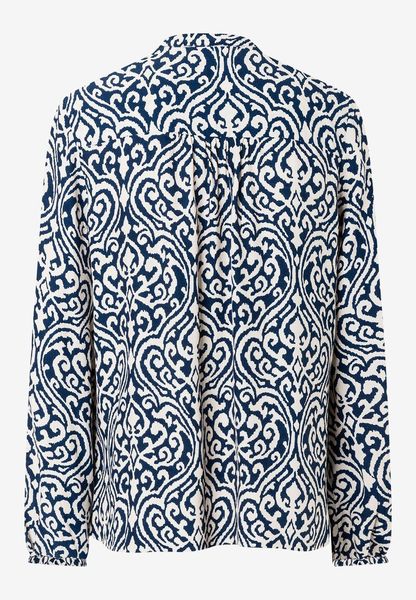 More & More Viscose blouse with ornamental print  - blue (2375)