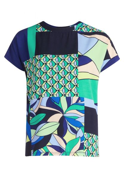 Betty Barclay Printed top - blue (8857)