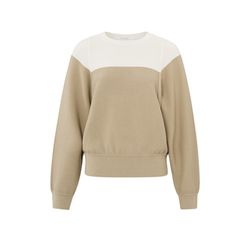Yaya Sweater with crewneck - brown/beige (513071)