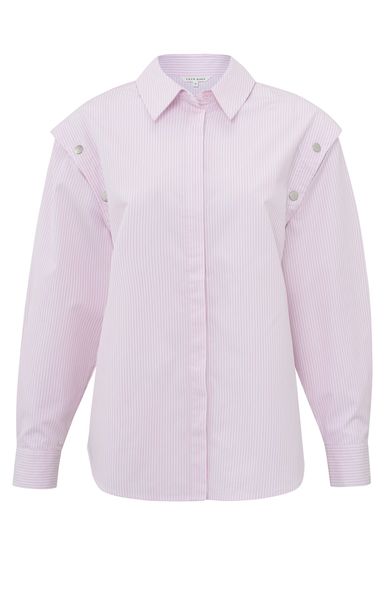 Yaya Blouse with buttons - white/pink (328061)