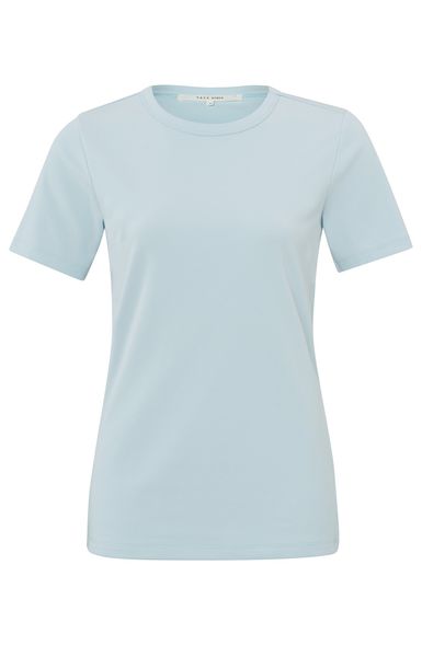 Yaya T-shirt with crewneck  - blue (34111)