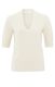 Yaya V-neck short sleeve sweater - beige (99293)