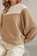 Yaya Sweater with crewneck - brown/beige (513071)