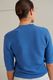 Yaya V-neck short sleeve sweater - blue (94037)