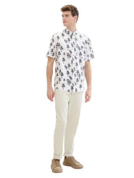 Tom Tailor Shirt with linen - white (35061)