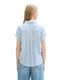 Tom Tailor Striped short-sleeved shirt - blue (35221)