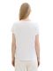 Tom Tailor T-shirt in fabric mix - white (10315)