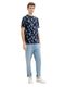 Tom Tailor T-shirt avec imprimé palmier - bleu (35062)