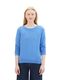 Tom Tailor Denim Strukturiertes Sweatshirt - blau (18712)