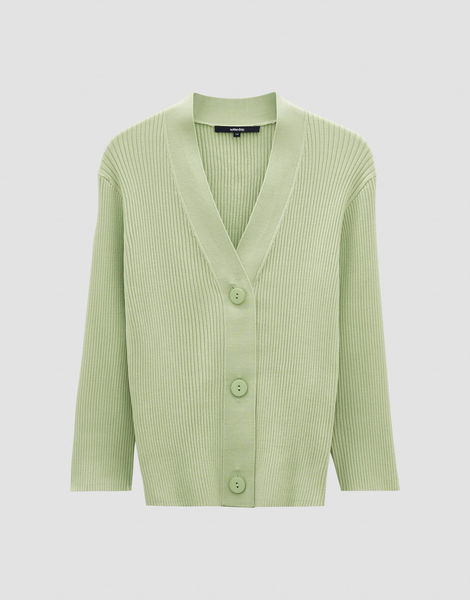 someday Ribbed cardigan - Temotion - green (30022)