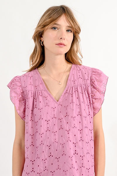 Molly Bracken Lace top - pink (PINK)