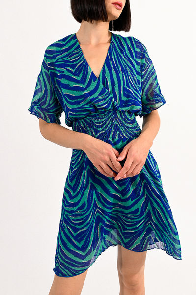 Molly Bracken Mini robe - vert/bleu (ROYAL BLUE CABANA)