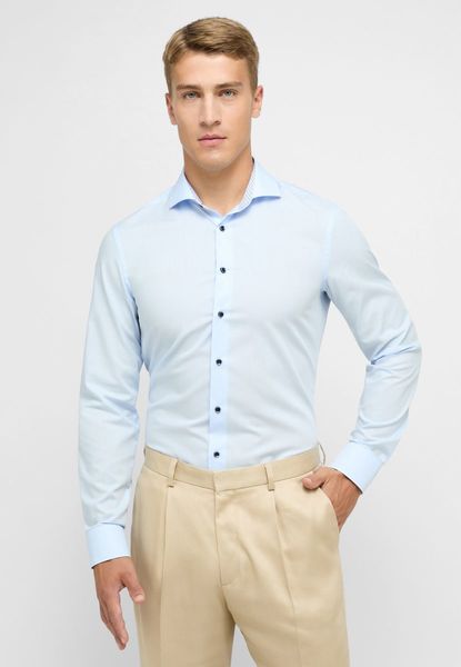 Eterna Slim fit : chemise - bleu (11)