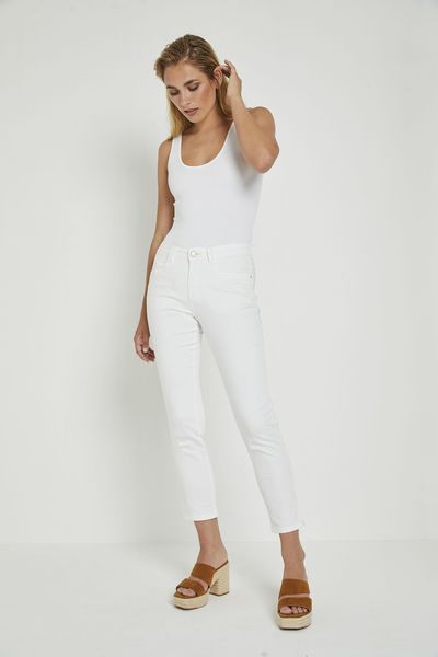 Para Mi Jeans - Amber Split - blanc (2)