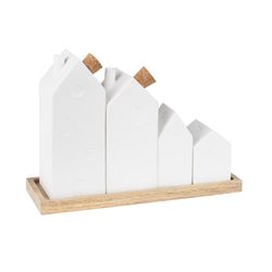 Räder Menage houses (20x6.5x14.5cm) - white/beige (0)