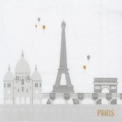 Räder Cocktail napkin - Paris - gray (0)