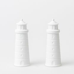 Räder Salière et poivrière phare (D.4,H.10cm) - blanc (0)