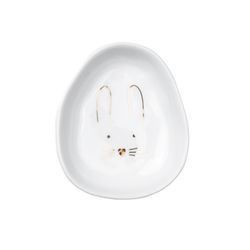 Räder Tellerchen - Hasengesicht 5,5x6,5x1,5cm - weiß (0)
