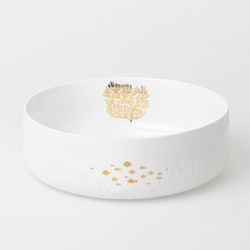 Räder Schale Unterwasserwelt (8,8cm, Ø 26,5cm) - gold/weiß (0)