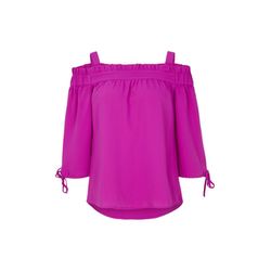 comma Off-the-shoulder crepe blouse   - pink (4661)