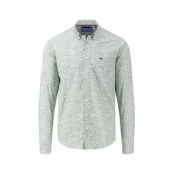 Fynch Hatton Shirt with all-over print - green (711)