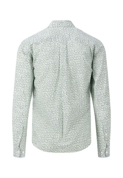 Fynch Hatton Shirt with all-over print - green (711)
