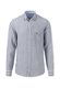 Fynch Hatton Linen shirt with striped pattern - blue (685)