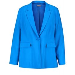 Samoon Blazer with flap pockets - blue (08840)