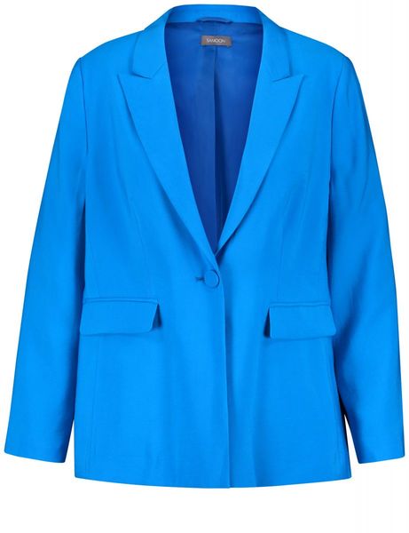 Samoon Blazer with flap pockets - blue (08840)