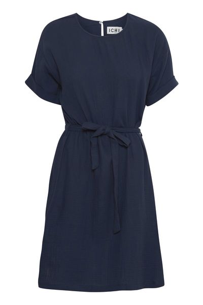 ICHI Dress - Ihmika - blue (194010)