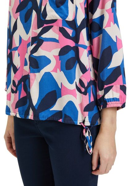 Betty & Co T-shirt façon blouse - bleu (8845)