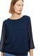 Betty & Co T-shirt façon blouse - bleu (8543)