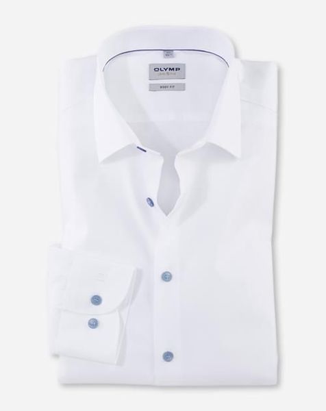 Olymp Body Fit: Business shirt - white (13)
