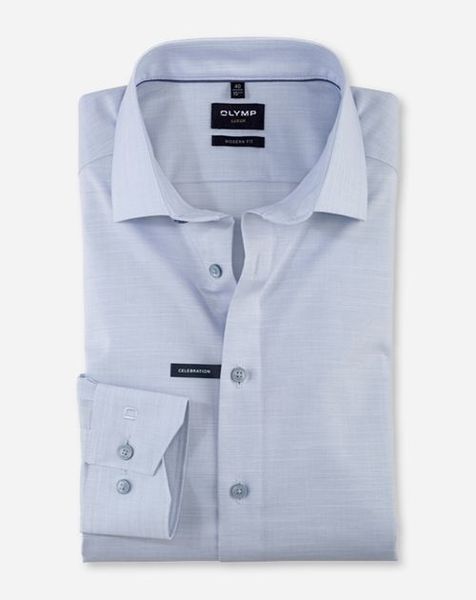 Olymp Modern Fit: chemise business - bleu (13)