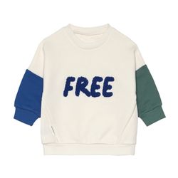 Lässig Sweater - Litlle Gang - grün/blau/beige (Blanc Casse)