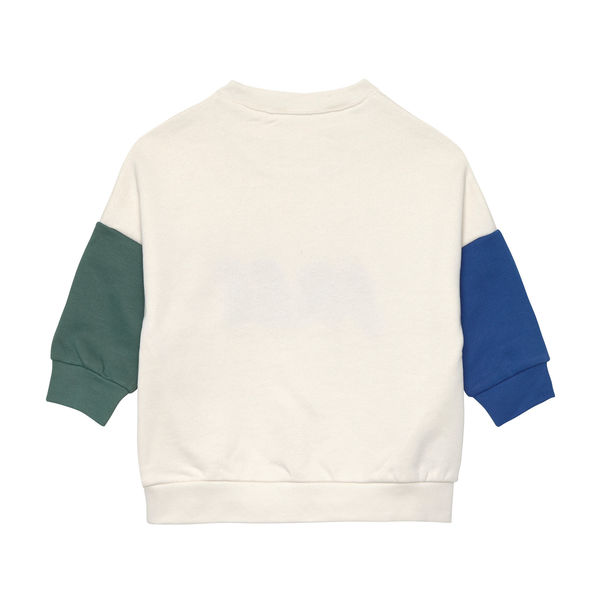 Lässig Sweater - Litlle Gang - grün/blau/beige (Blanc Casse)