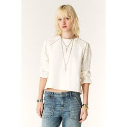 Ba&sh Sweatshirt - Lucas - white/beige (ECRU)