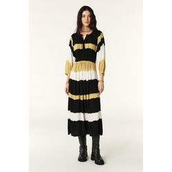 Ba&sh Dress - Valeria   - black/yellow (JAUNE)