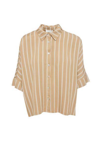 BSB Striped shirt - white/beige (BEIGE)