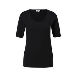 s.Oliver Red Label Jersey T-shirt with a scoop neckline  - black (9999)