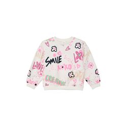 s.Oliver Red Label Sweatshirt with all-over print  - white/pink (0210)