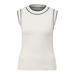 s.Oliver Black Label Sleeveless knitted jumper in a viscose blend  - white (0200)
