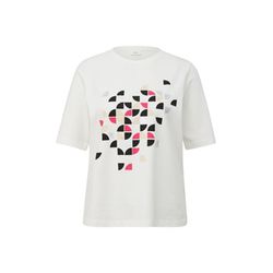 s.Oliver Black Label T-shirt with front print  - white (02D7)