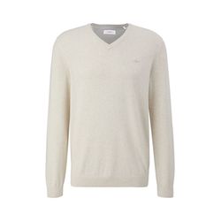 s.Oliver Red Label Knitted jumper with logo embroidery  - white (03W0)