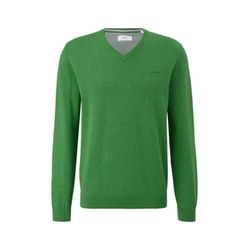 s.Oliver Red Label Knitted jumper with logo embroidery  - green (74W0)