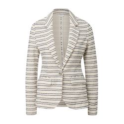 s.Oliver Black Label Sweat blazer with textured pattern   - white (02G3)