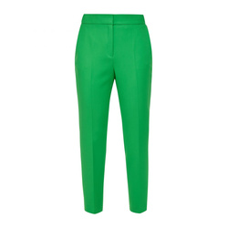 s.Oliver Black Label Slim-fit viscose blend trousers  - green (7591)